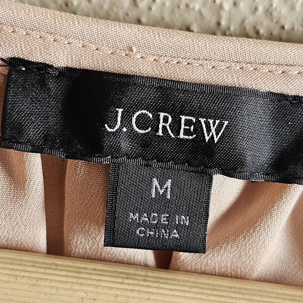 ☆J. CREW Ruffled Swiss Dot Blouse in 'Bronzed Clay,' M ☆ - Picture 5 of 7